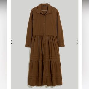 Madewell - Pleated Utility Midi Shirtdress